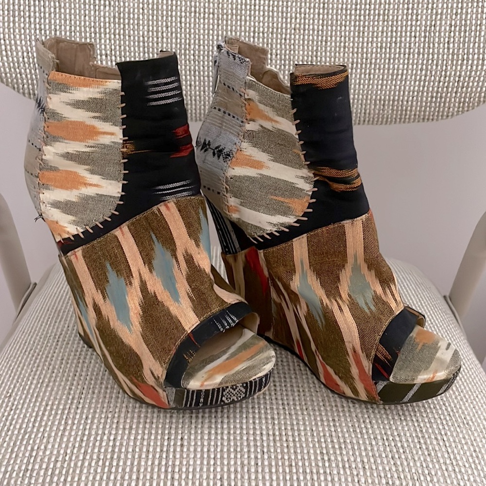 ALDO limited edition by Julian Louie, Wedge booties, multicolor, 37 (7.5)